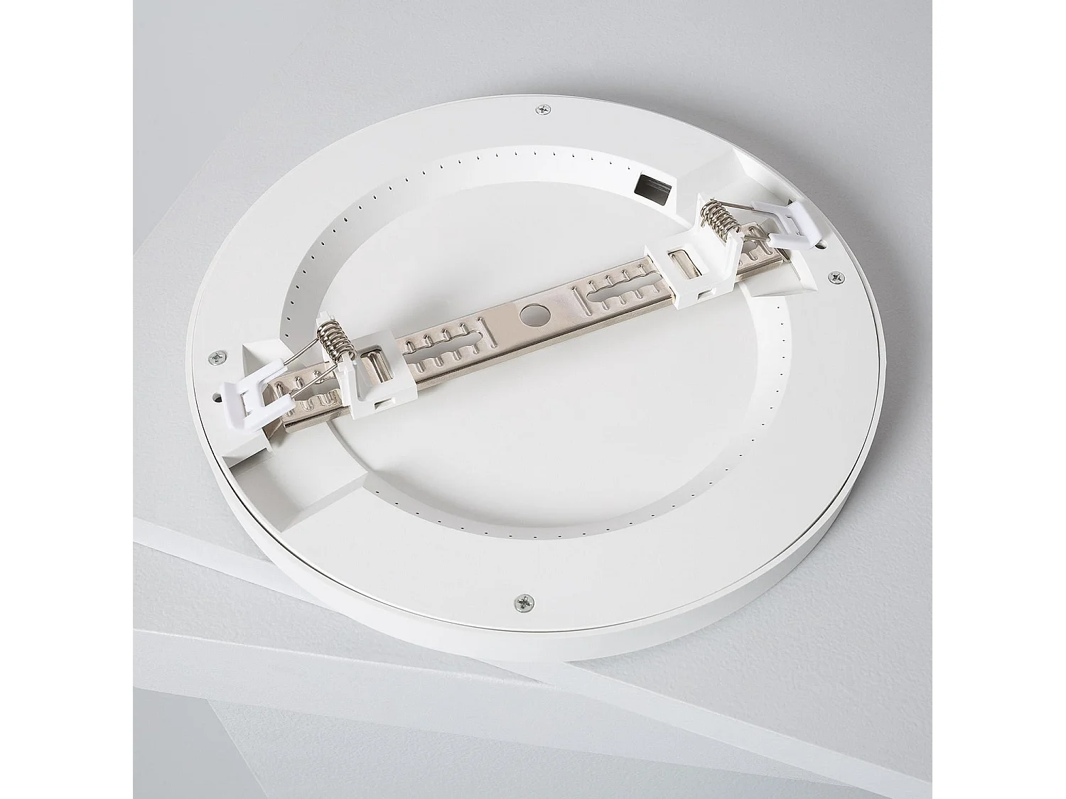 Plafón LED 18W CCT Seleccionable Circular Slim Surface Sensor Movimiento Corte Ajustable Ø75-205 mm Blanco