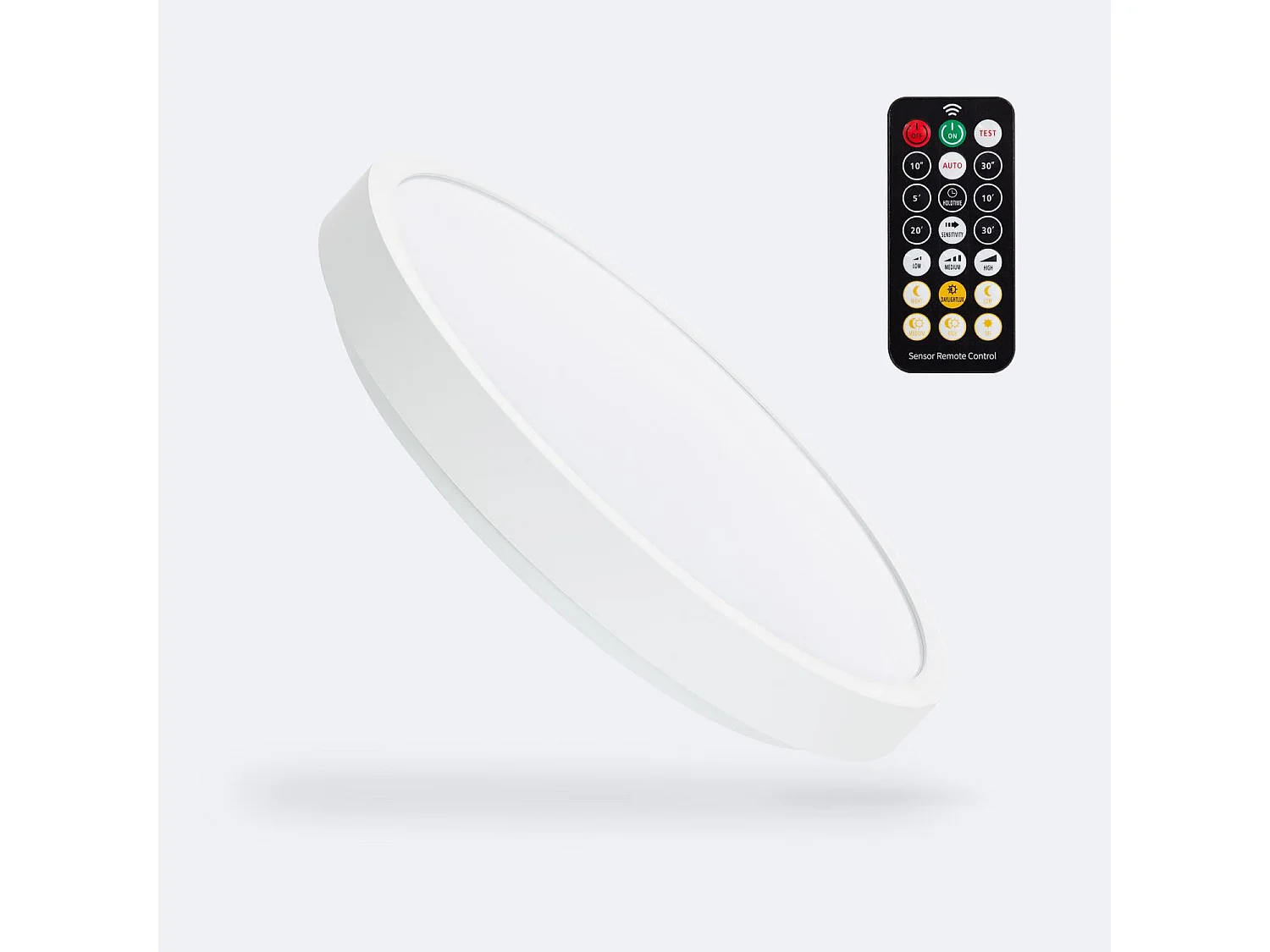 Plafonnier LED Rond 18W avec Détecteur de Mouvement Radar Ø300 mm 4000K Blanc neutre