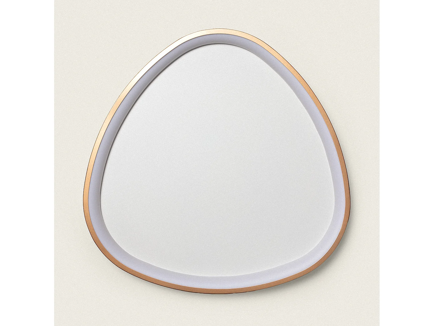 Plafonnier LED Oval 30W Métal Ø600 mm CCT Sélectionnable Owen Doré