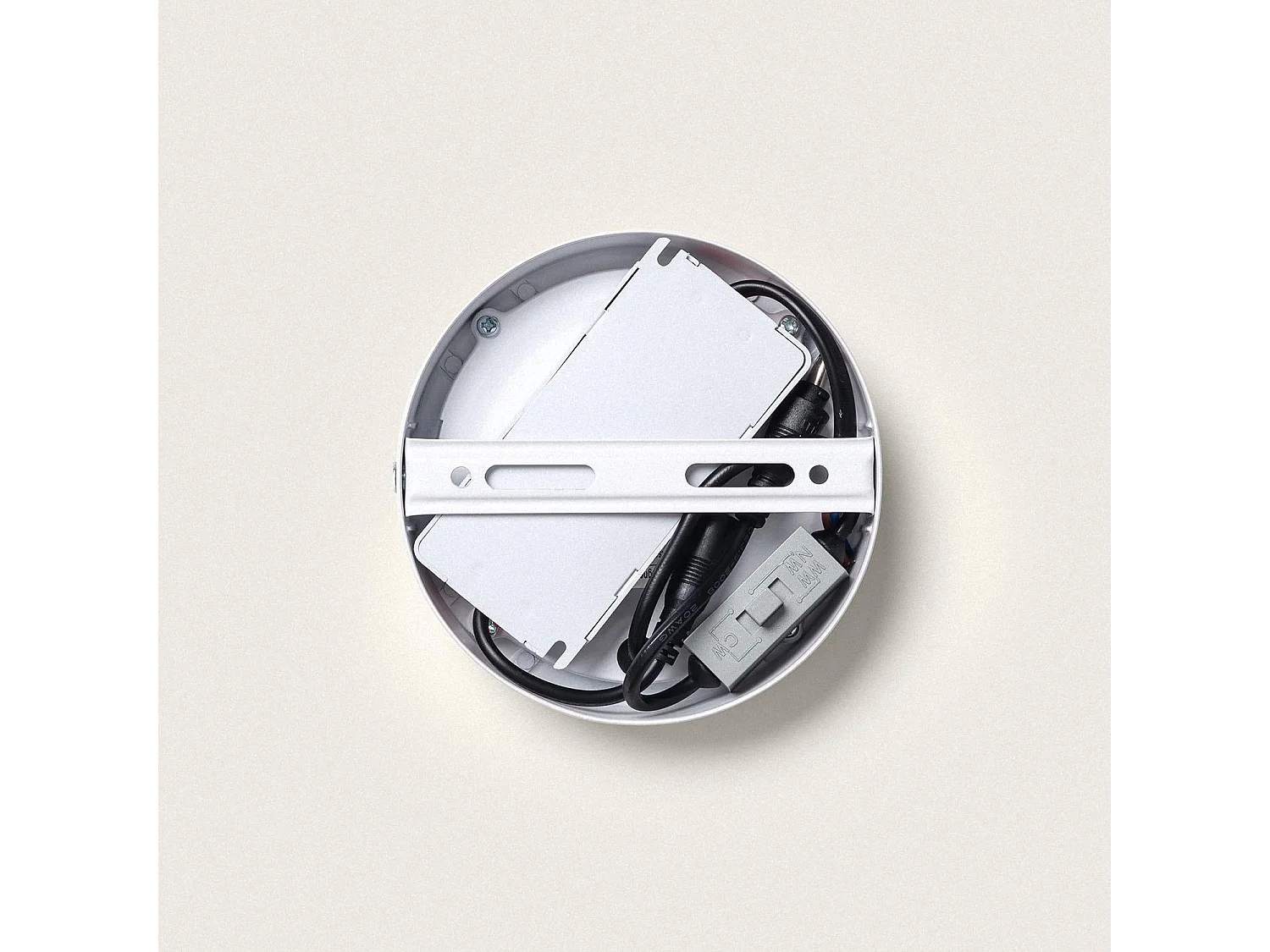 Plafonnier LED Rond 6W Extra-Plat CCT Sélectionnable Ø110 mm Sélectionnable (chaud-neutre-froid)