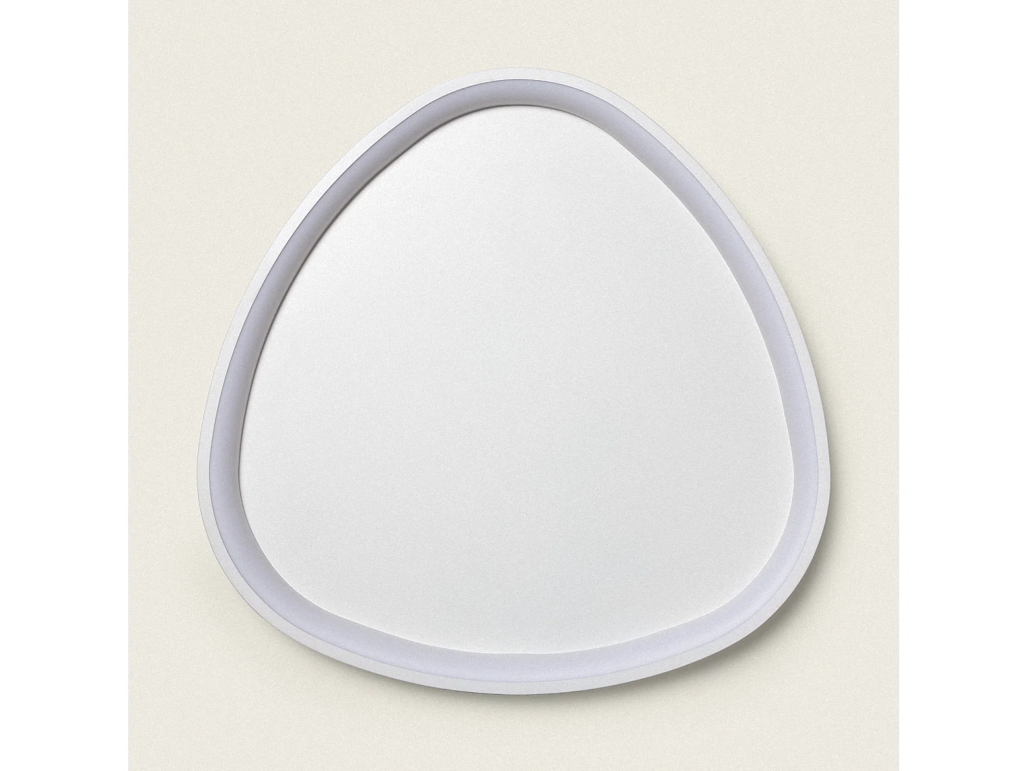 Plafonnier LED Oval 30W Métal Ø600 mm CCT Sélectionnable Owen Blanc