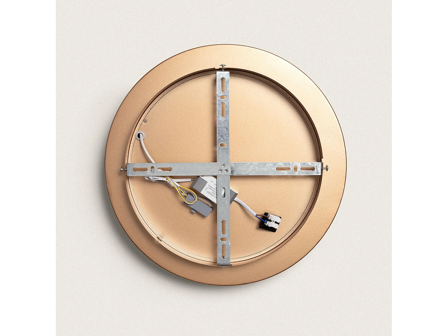 Plafonnier LED Rond 30W Métal Ø380 mm CCT Sélectionnable Jacob Cuivre