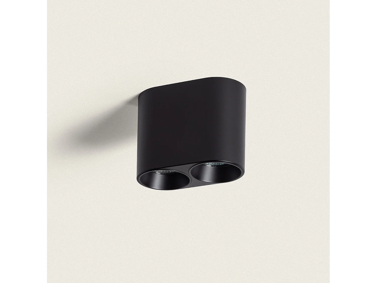 Plafonnier Circulaire Double Traxim Noir