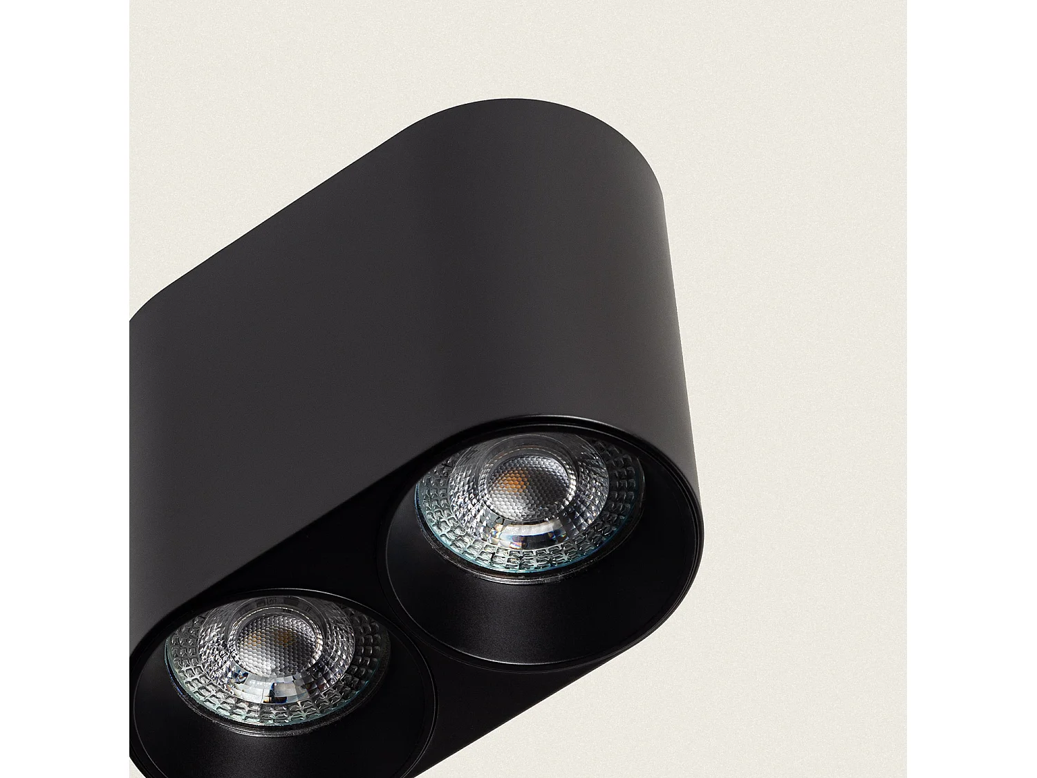 Plafonnier Circulaire Double Traxim Noir