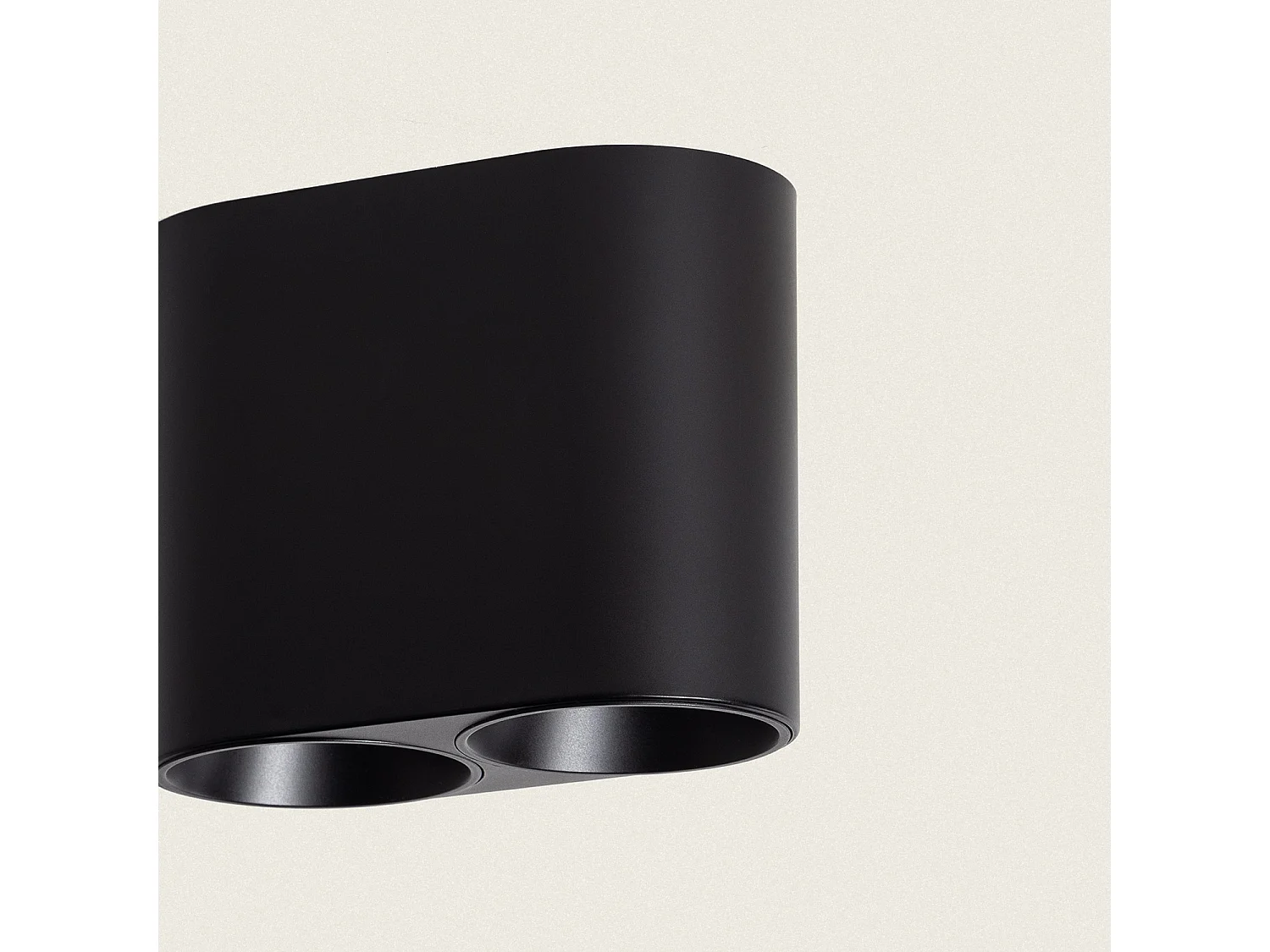 Plafonnier Circulaire Double Traxim Noir