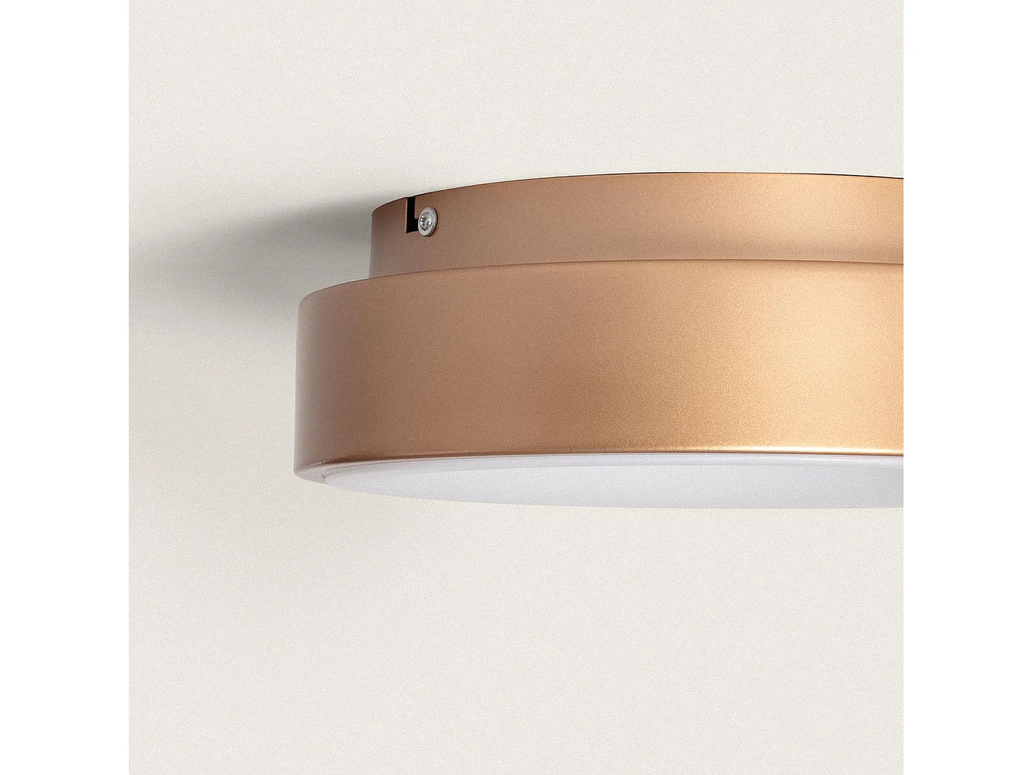 Plafonnier LED Rond 20W Métal Ø300 mm CCT Sélectionnable Jacob Cuivre