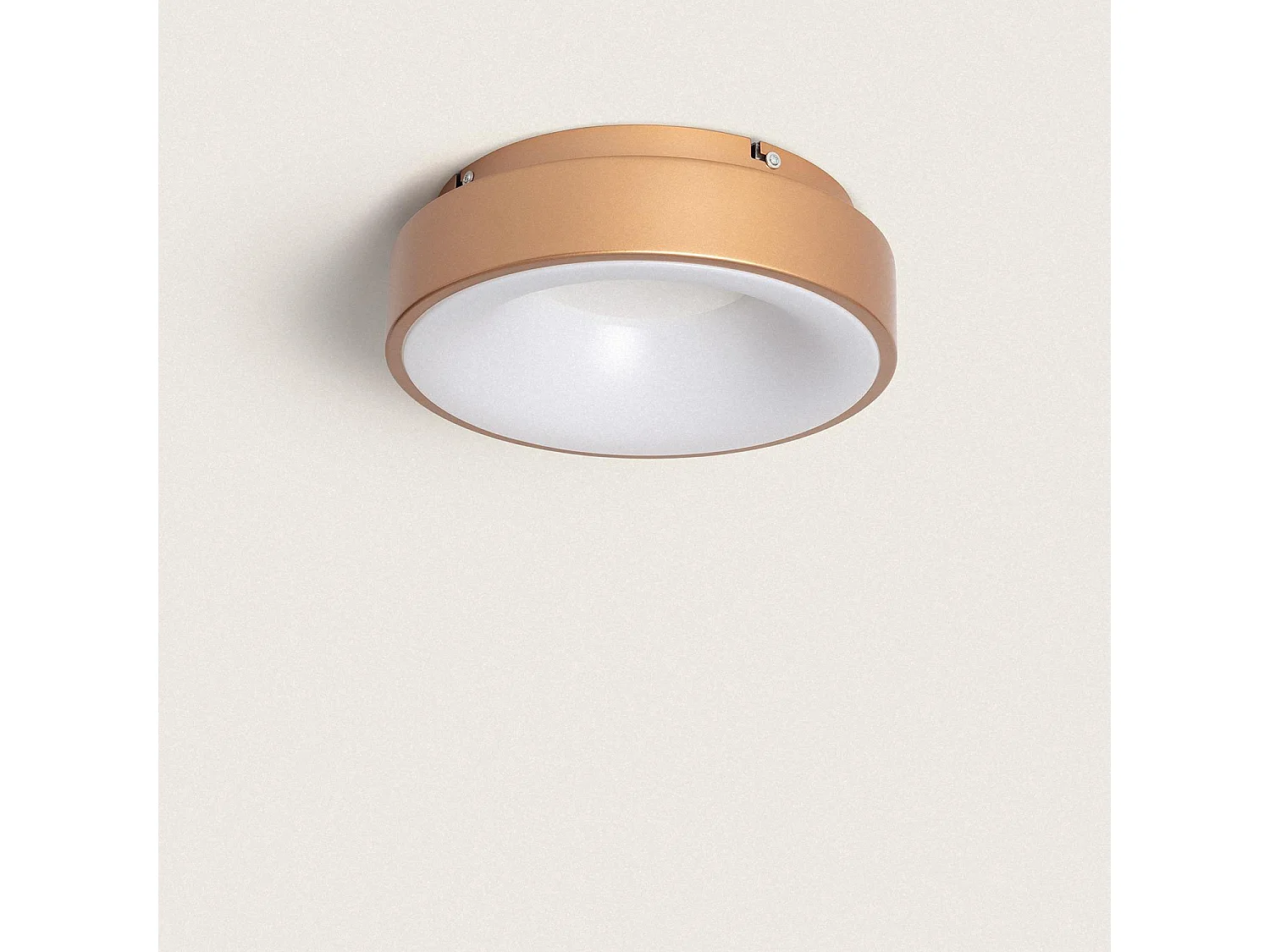 Plafonnier LED Rond 20W Métal Ø300 mm CCT Sélectionnable Jacob Cuivre