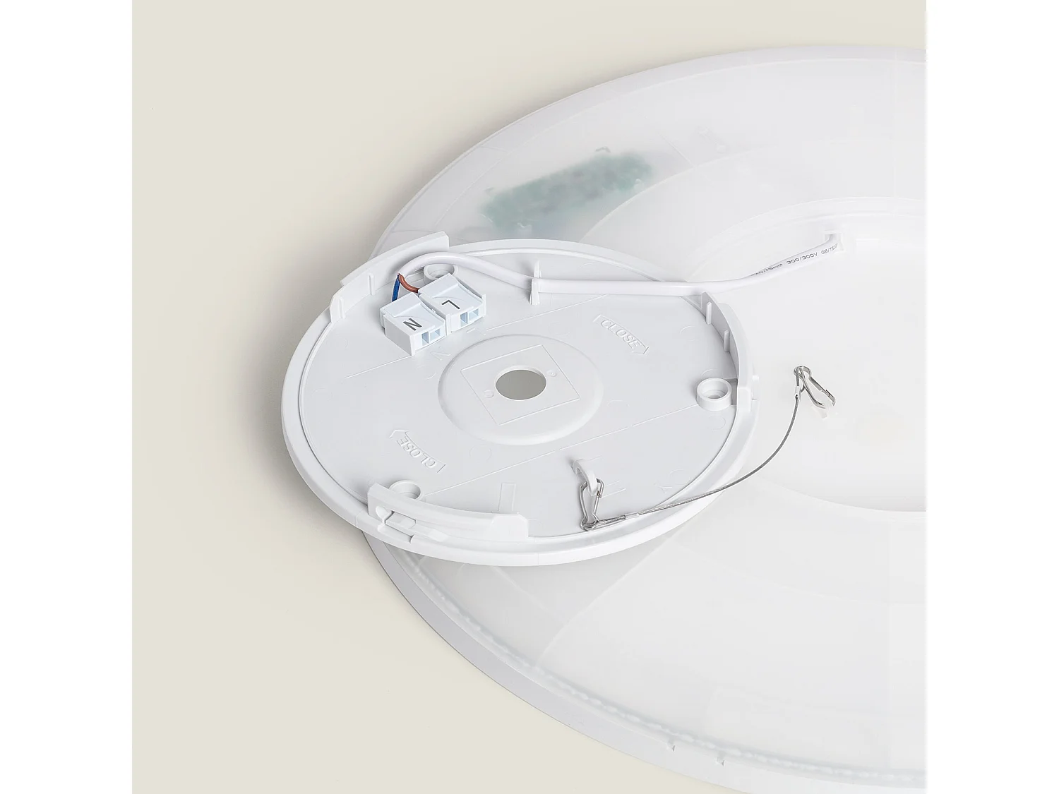 Plafonnier LED Rond Variation par Paliers 3 Niveaux SwitchDimm 24W Double Face Ø420mm 4000K Blanc neutre