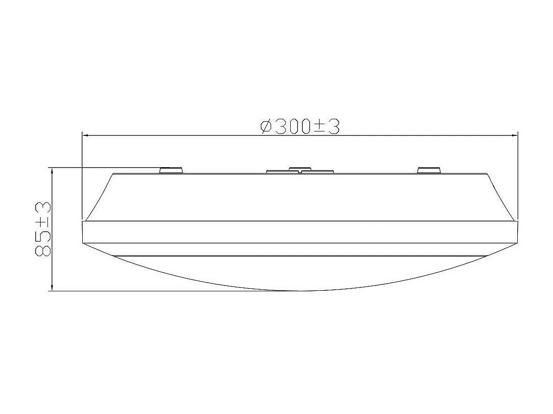 Plafón LED para Exterior 19-28W CCT Seleccionable Regulable Ø300 mm SwitchDimm Seleccionable (Cálido-Neutro)