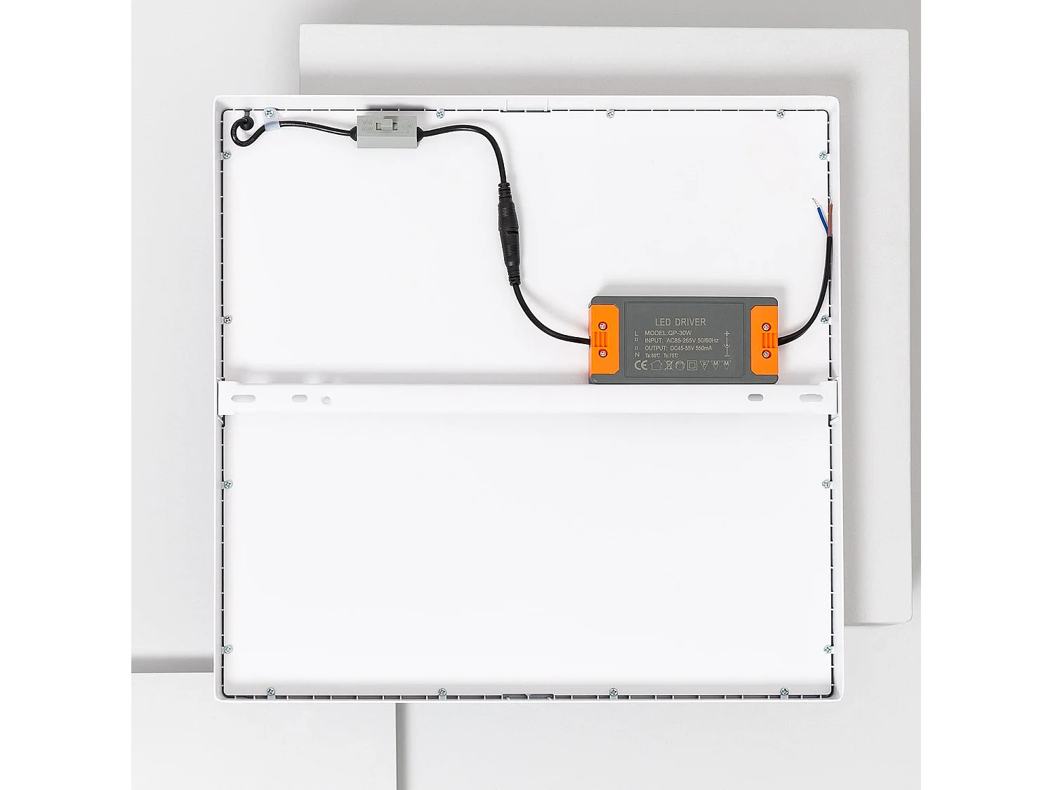 Plafoniera LED 30W Quadrata Superslim CCT Selezionabile 400x400 mm Selezionabile (Caldo-Naturale-Freddo)