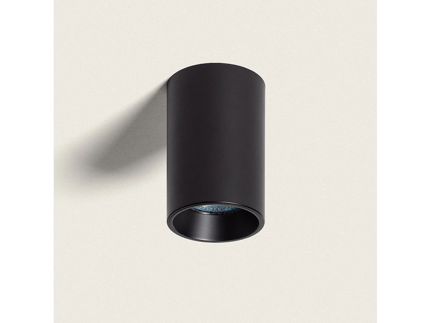 Aplique de Techo Circular Traxim M Negro