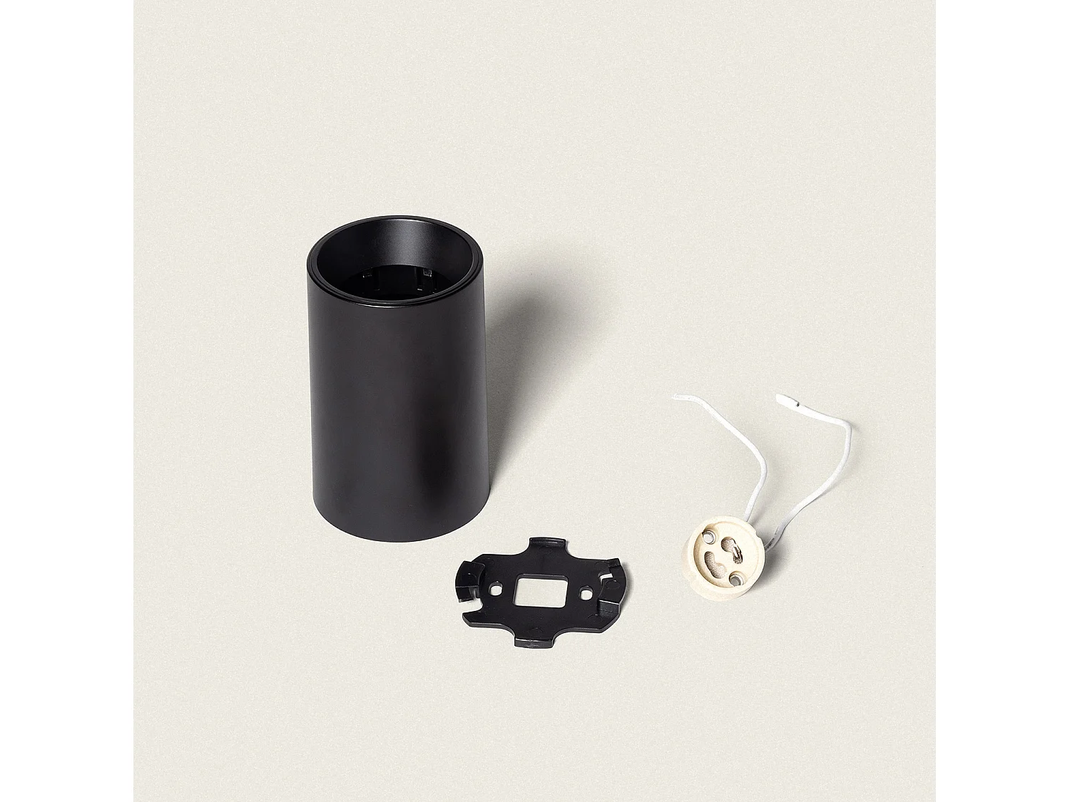 Aplique de Techo Circular Traxim M Negro