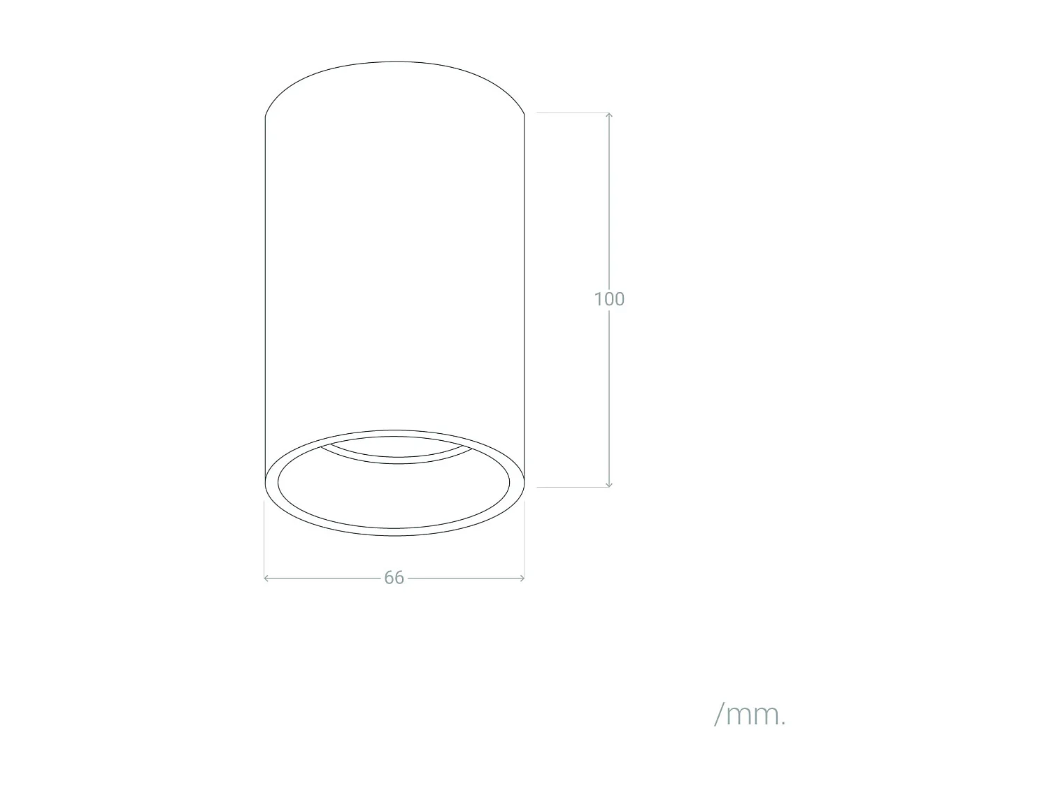 Aplique de Techo Circular Traxim M Negro