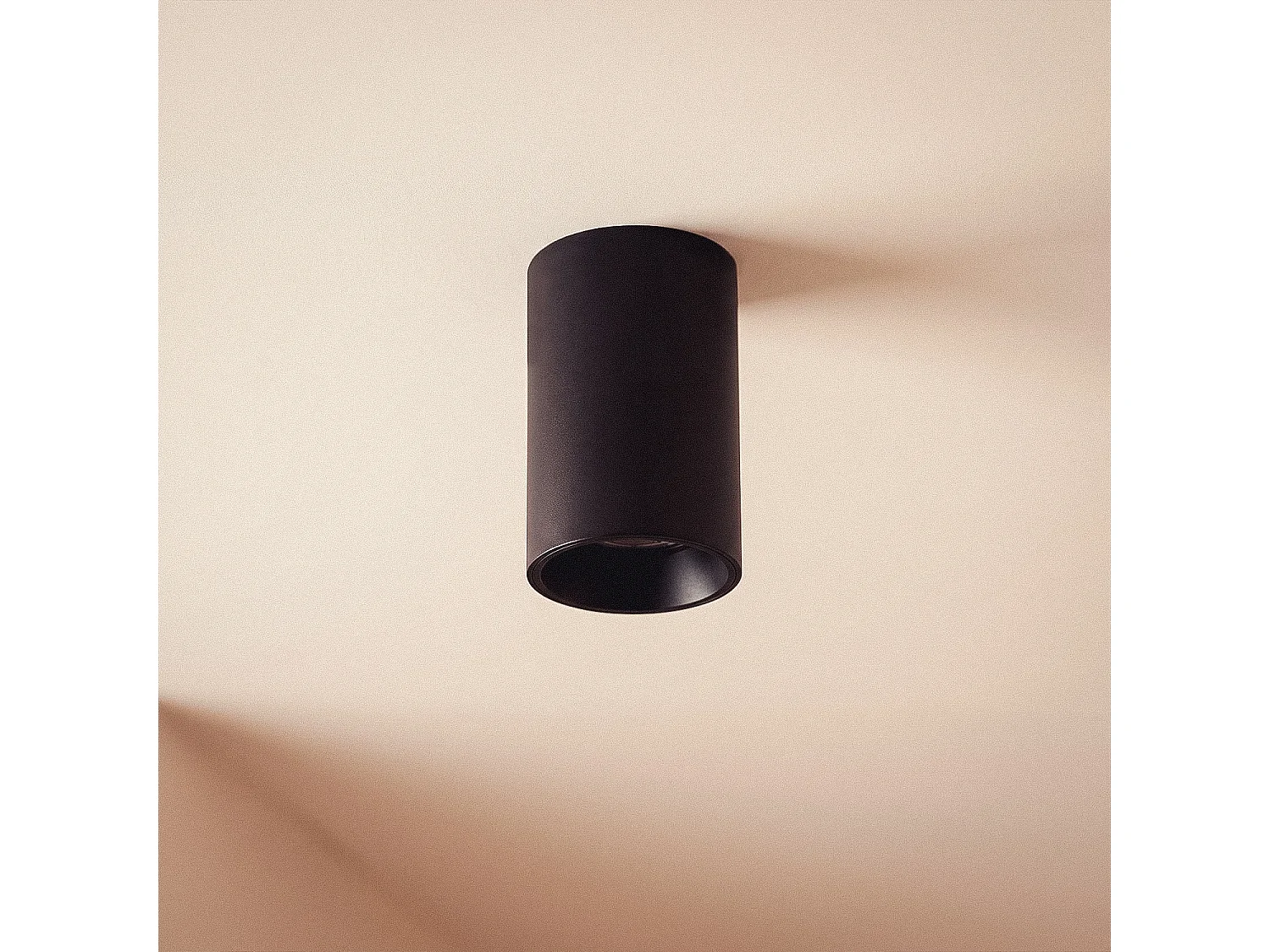 Applique da Soffitto Circolare Traxim M Nero