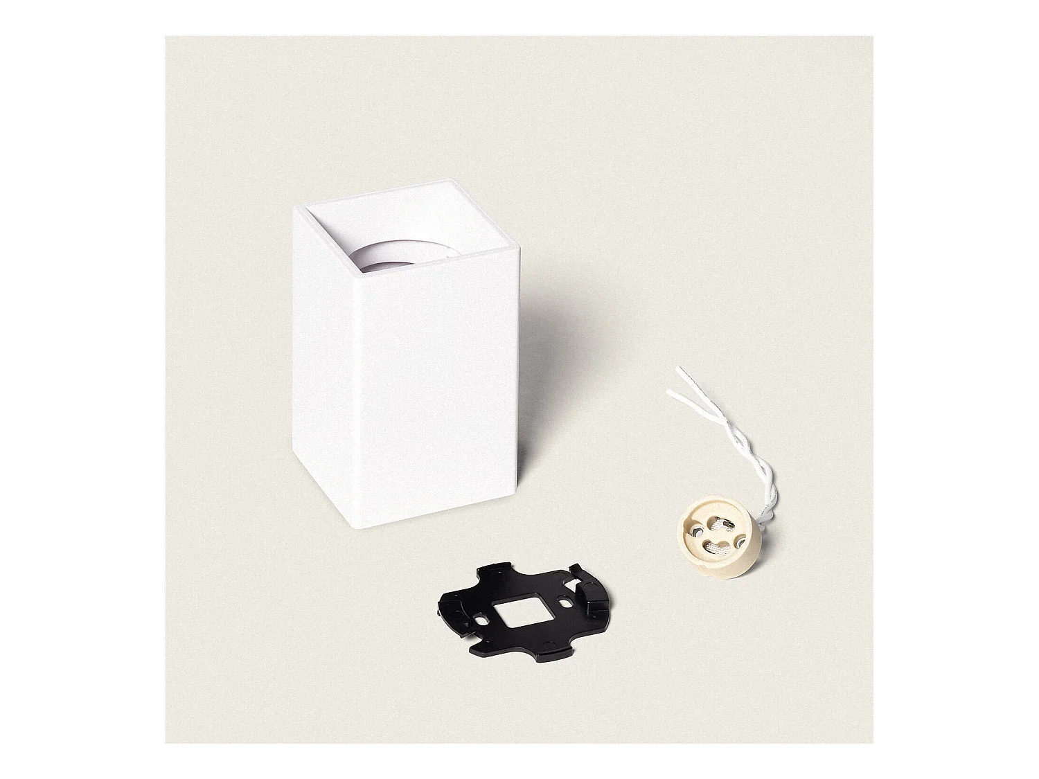 Aplique de Techo Cuadrado Traxim S Blanco