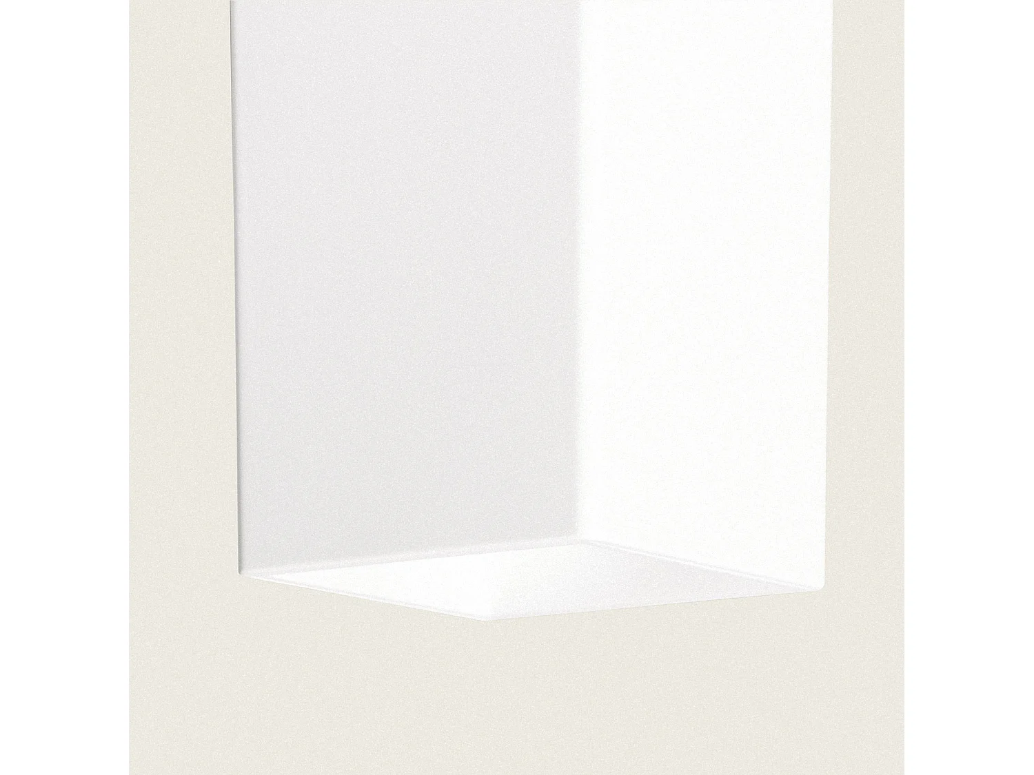 Applique da Soffitto Quadrata Traxim S Bianco