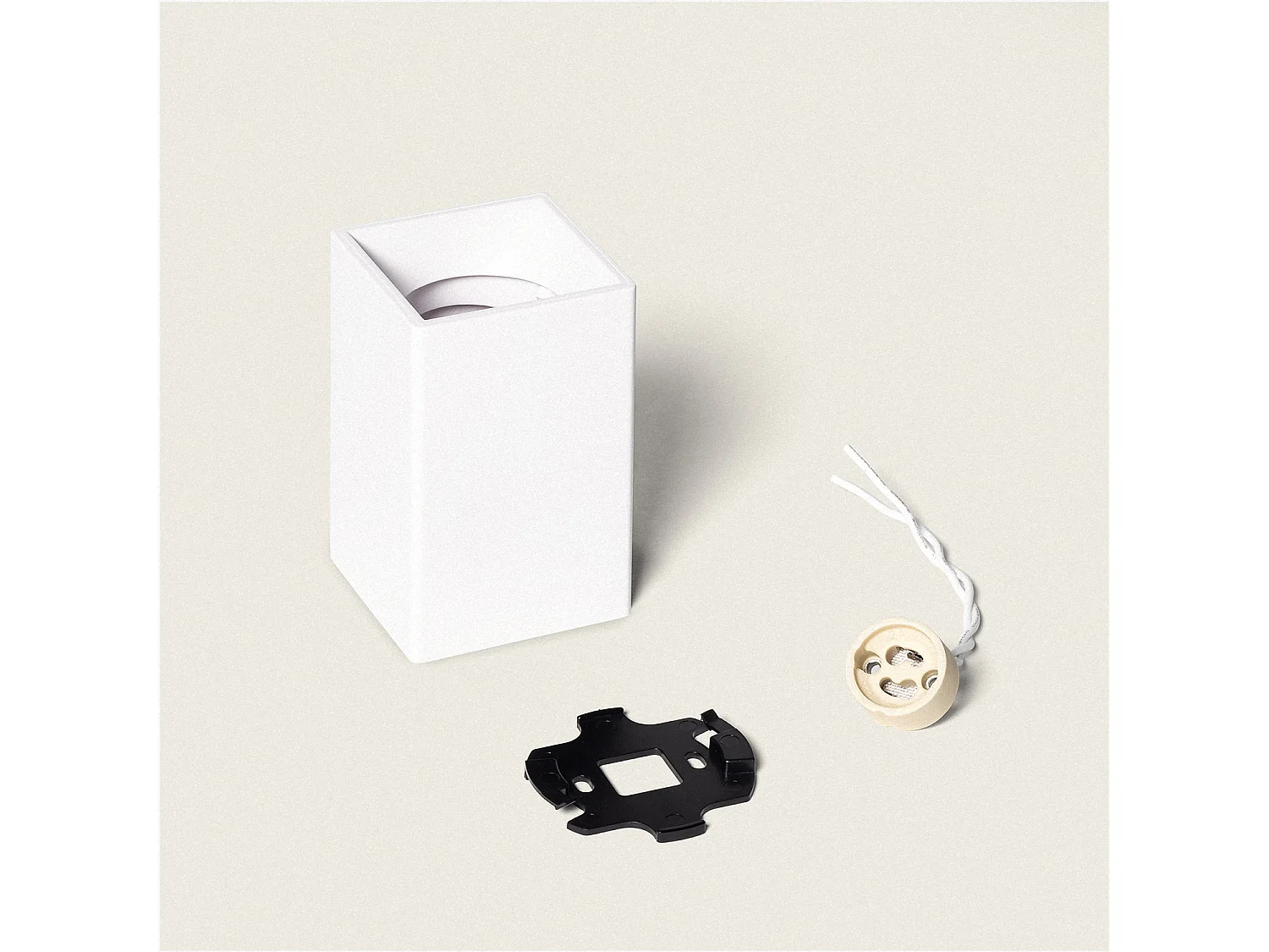 Applique da Soffitto Quadrata Traxim S Bianco