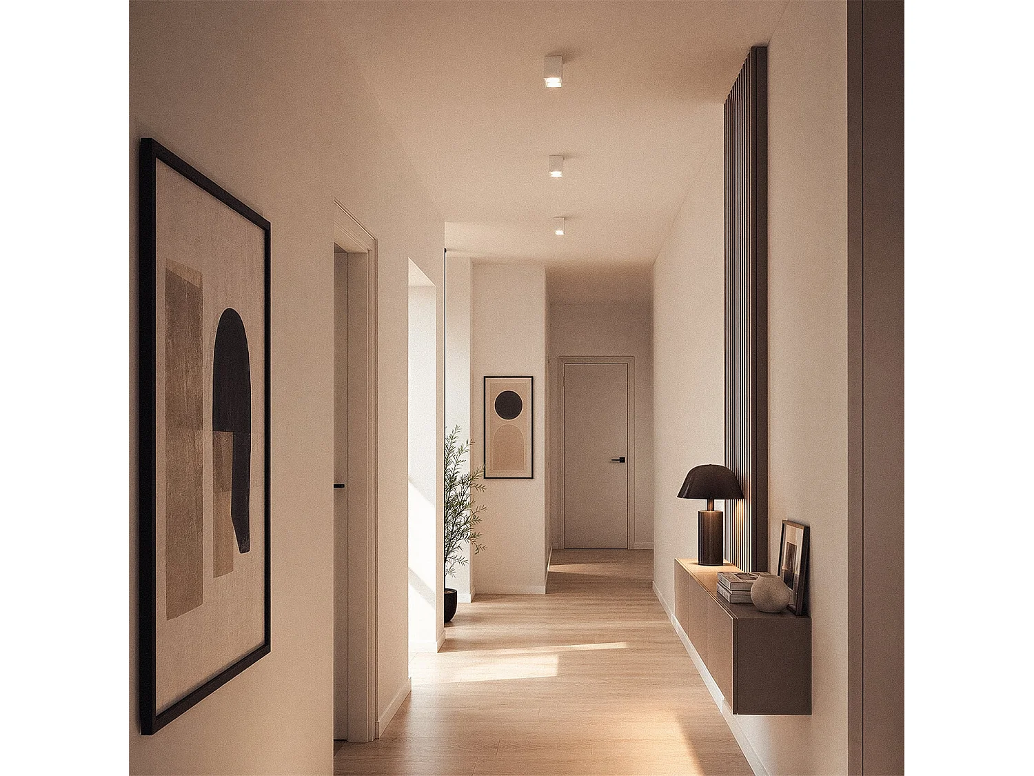 Plafonnier Carré Traxim S Blanc
