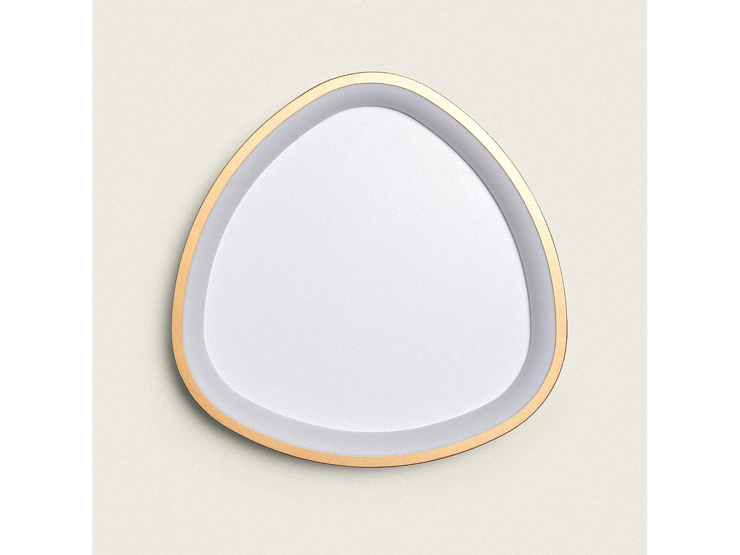 Plafonnier LED Oval 20W Métal Ø420 mm CCT Sélectionnable Owen Doré