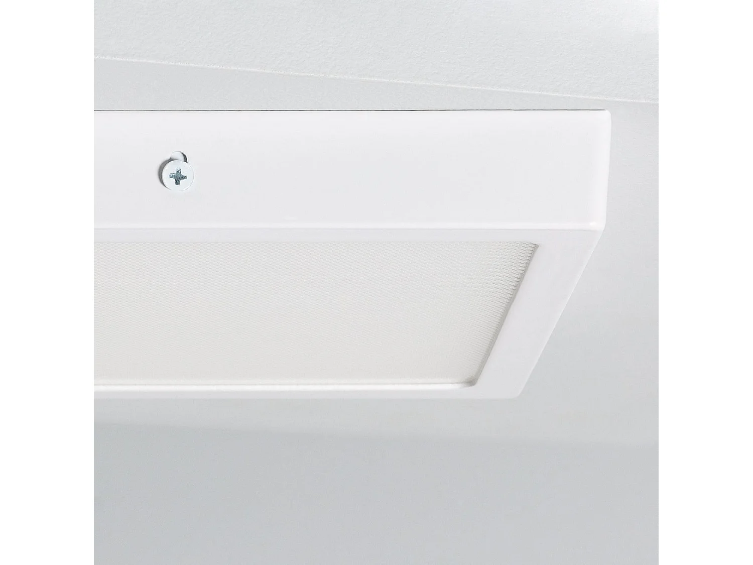 Plafonnier LED Carré 18W Extra-Plat (CRI90) Microprismatique CCT Sélectionnable (UGR17) 205x205 mm Sélectionnable (chaud-neutre-froid)