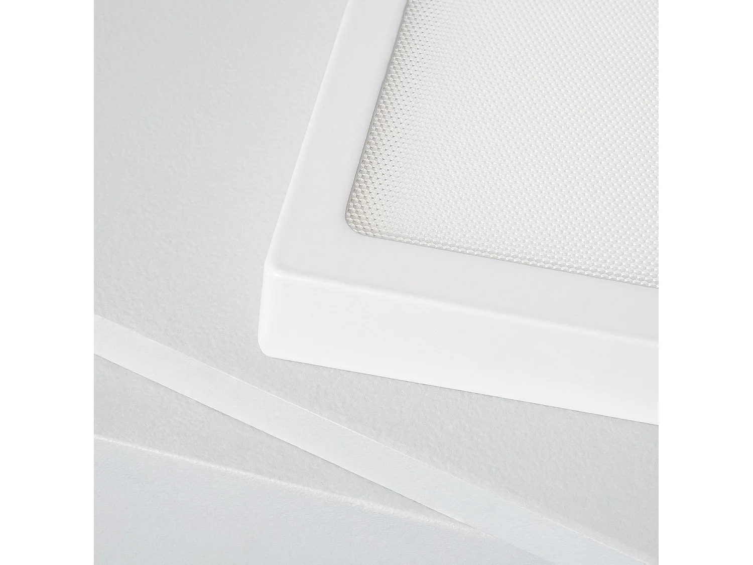 Plafonnier LED Carré 18W Extra-Plat (CRI90) Microprismatique CCT Sélectionnable (UGR17) 205x205 mm Sélectionnable (chaud-neutre-froid)