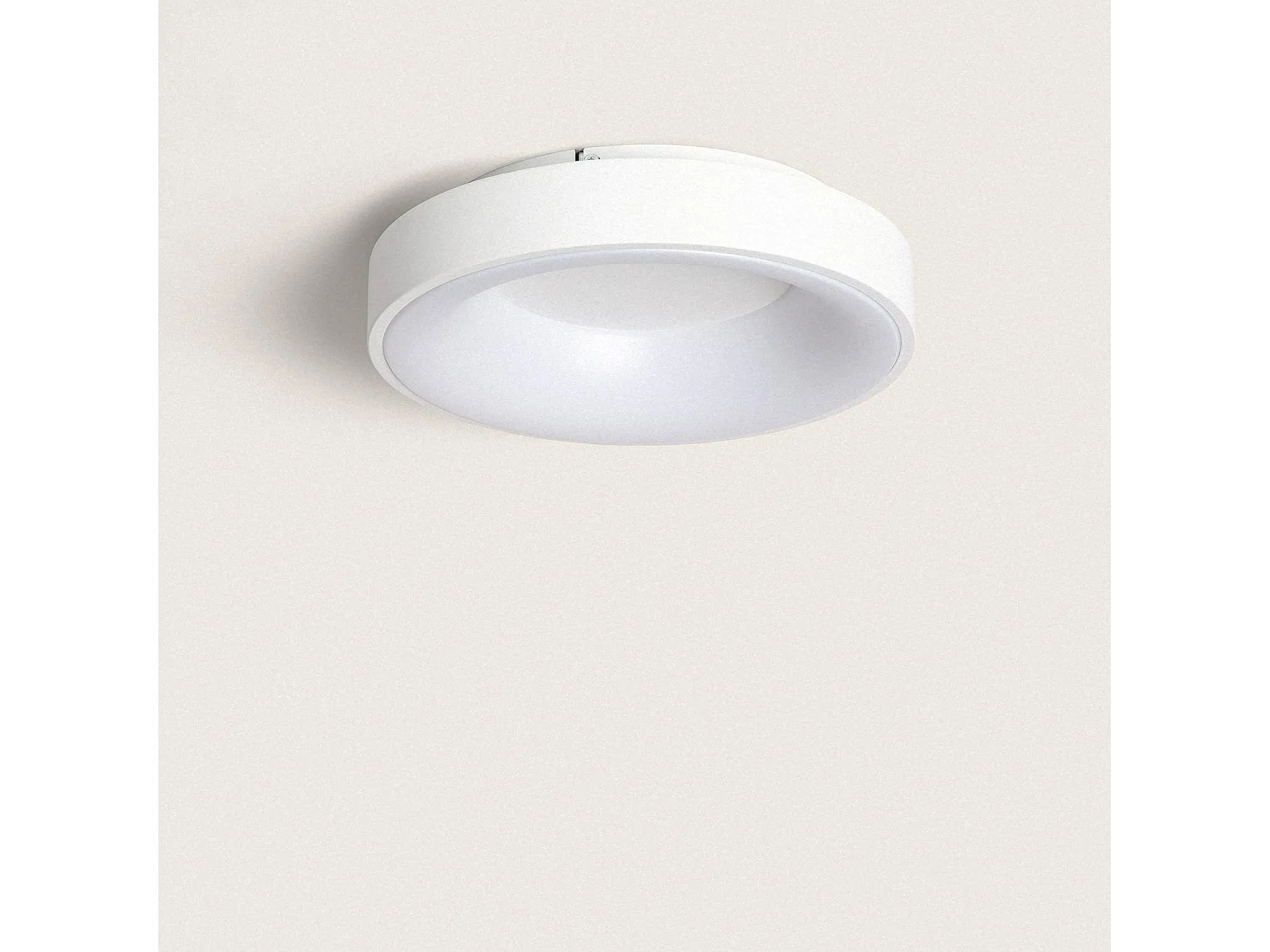Plafón LED 30W Circular Metal Ø380 mm CCT Seleccionable Jacob Blanco
