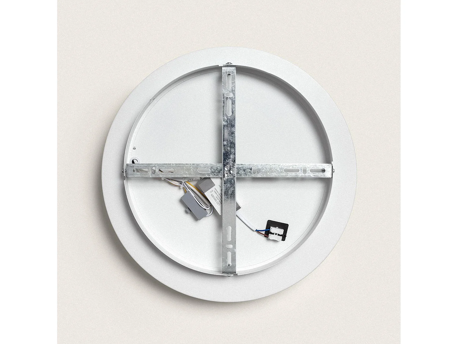 Plafón LED 30W Circular Metal Ø380 mm CCT Seleccionable Jacob Blanco