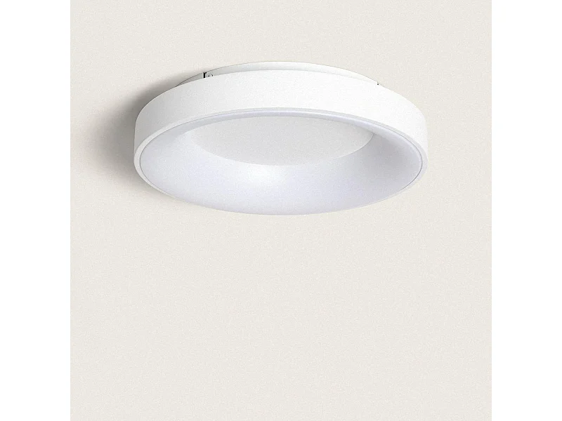 Plafoniera LED 40W Ø470 mm Circolare Metallo CCT Selezionabile Jacob Rame