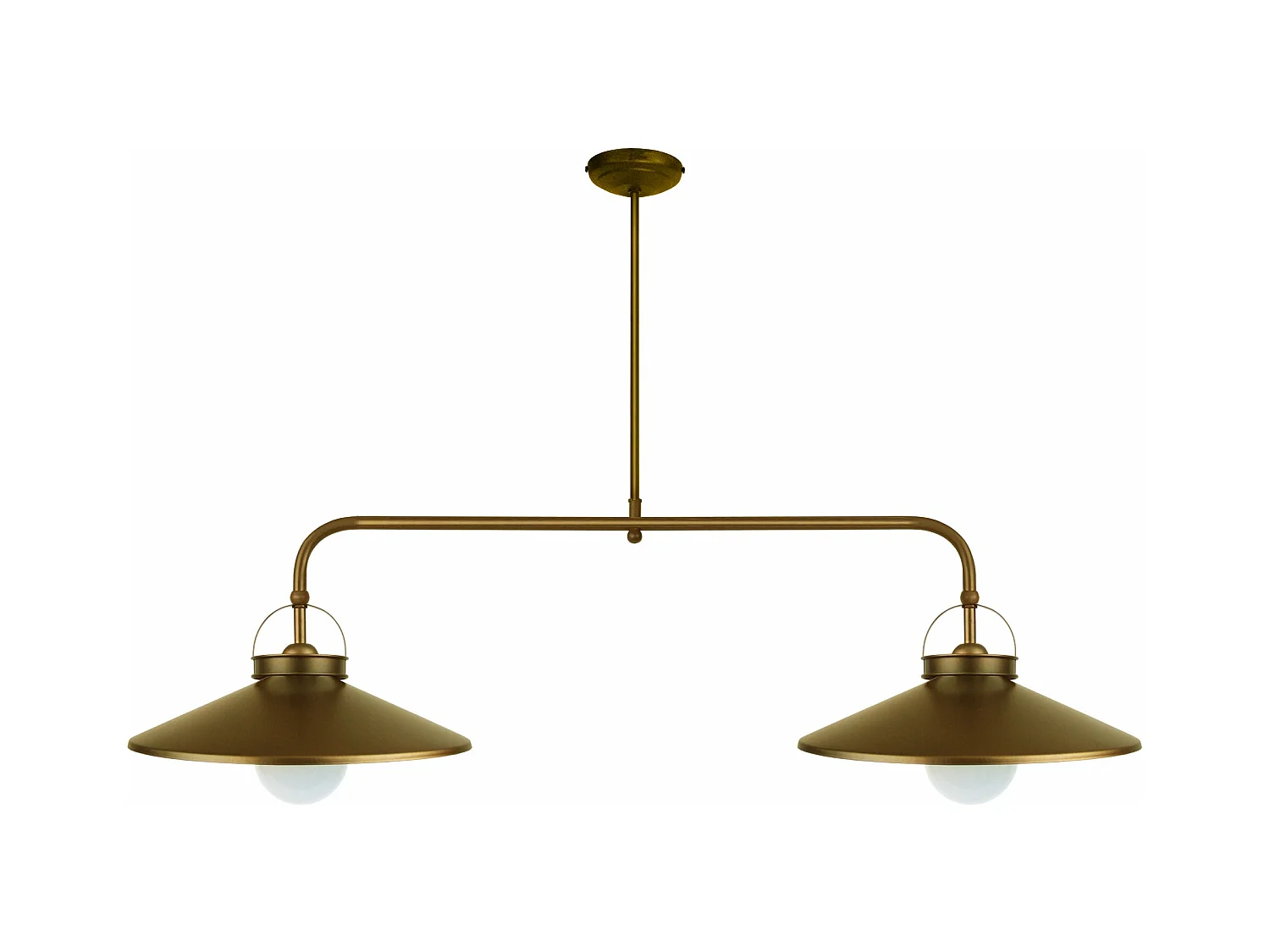 Lustre TOSEL SAINT MALO metal feixe Dourado D66 x  H80  cm