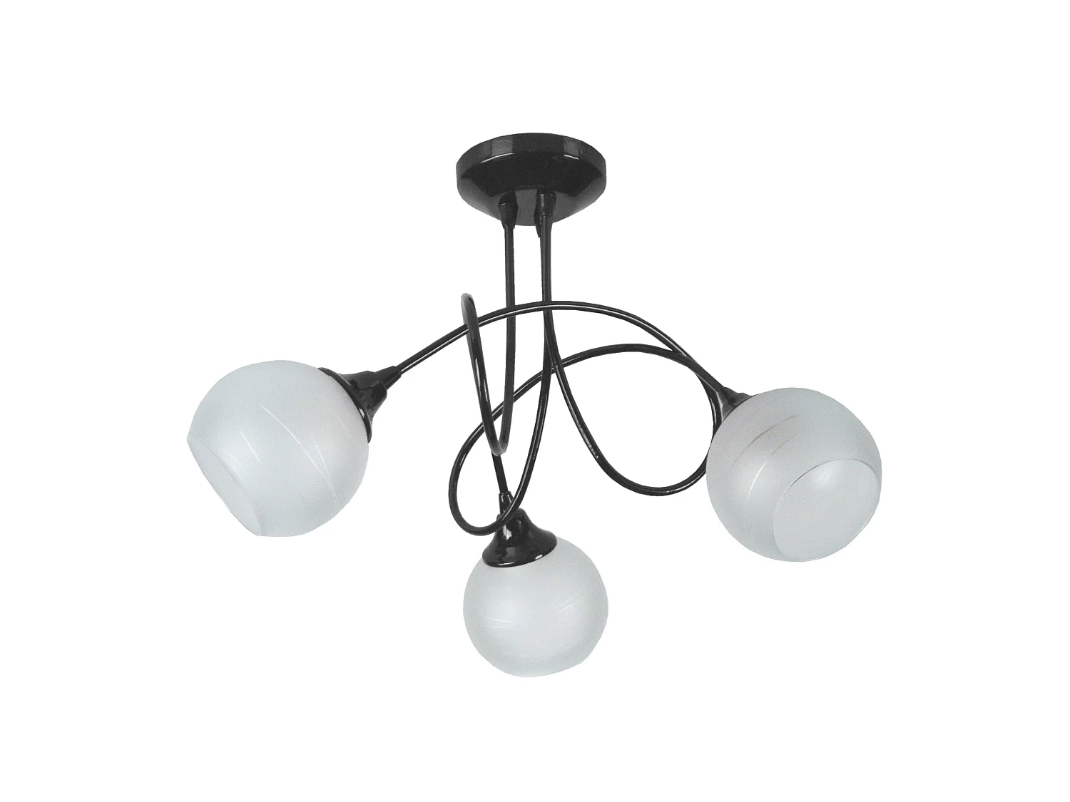 ACTUELLE A - Lustre multi bras métal noir