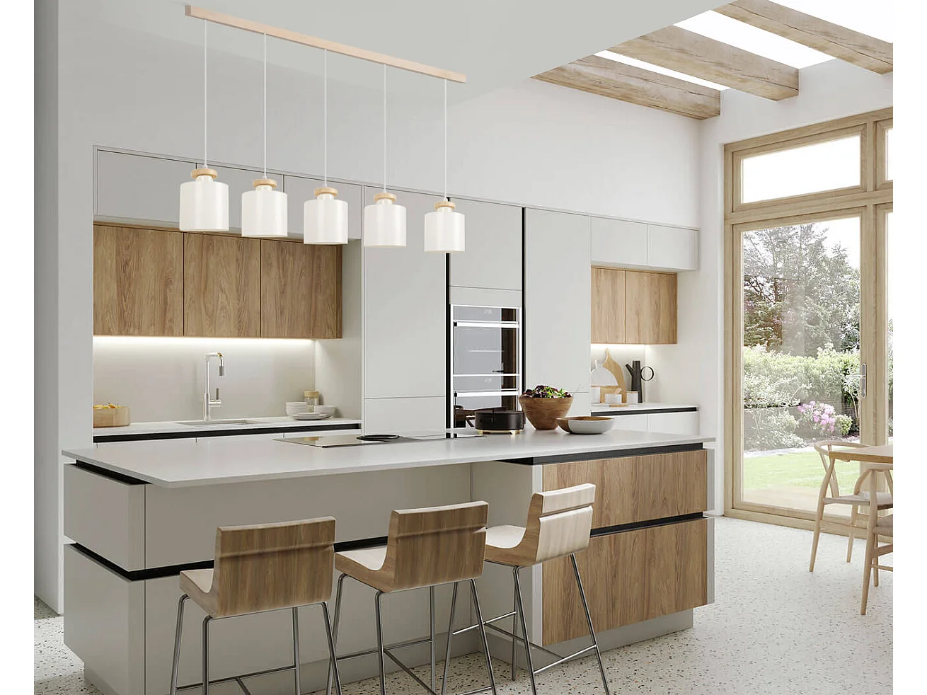 Suspensão TOSEL  UZIBUZE metal bar cobre D70 x  H90  cm