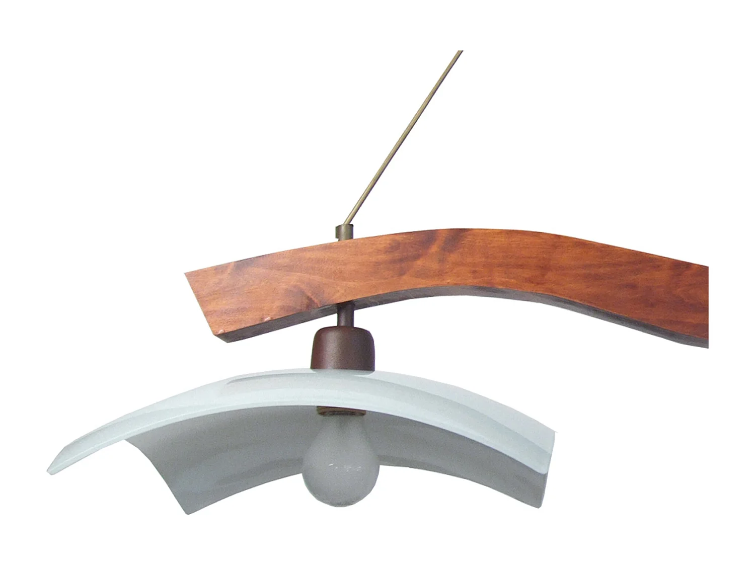 Plafón de Línea TOSEL ,madera,nogal,A 80xD95x P 95cm