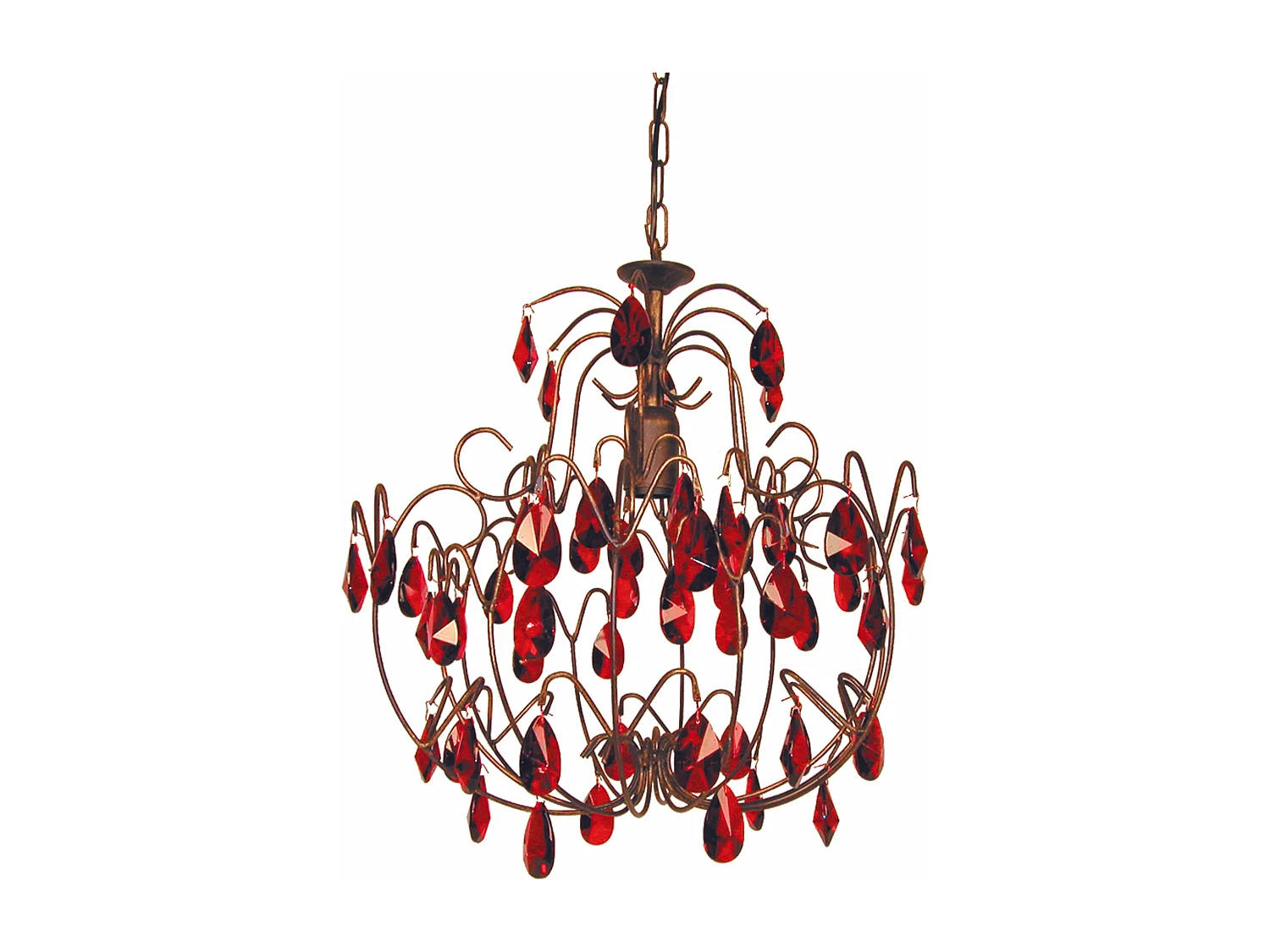 Lustre TOSEL TULIPANO vidro braço lilás D60 x  H80  cm