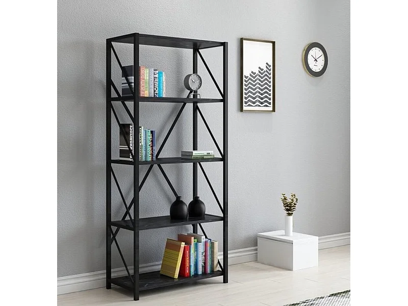 Bibliothèque murale VEGA 64 cm effet marbre