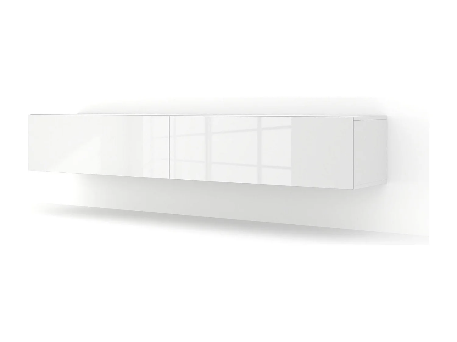 Mobile TV sospeso BINGO 180 cm bianco lucido