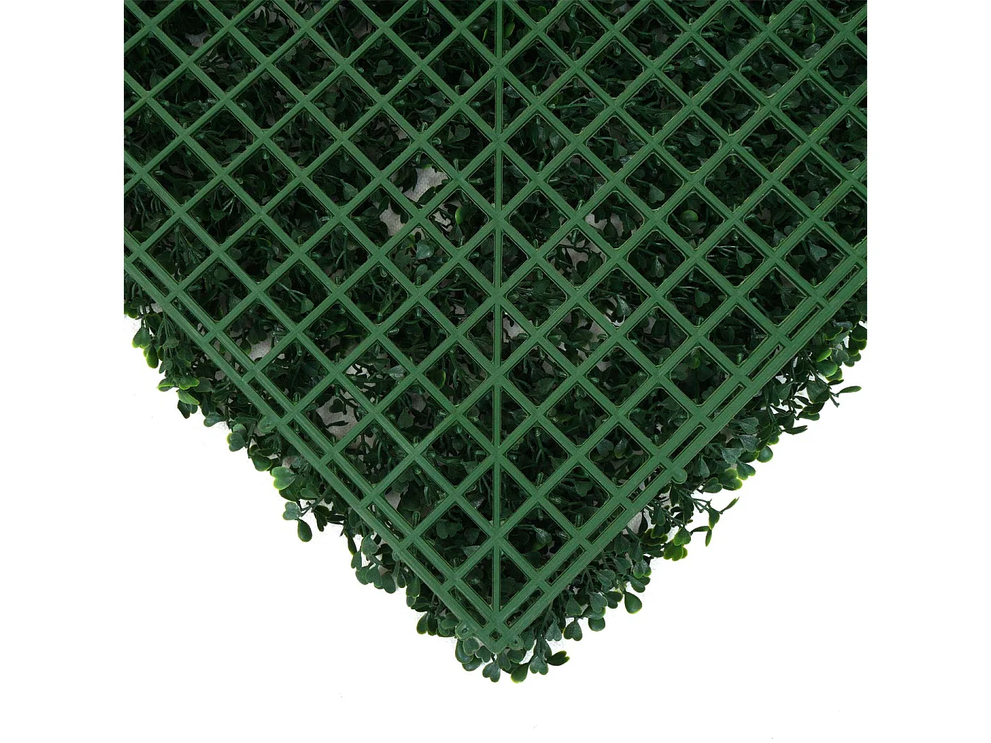 DOPGIB Pannelli Di Erba Artificiale 26 Pezzi – Parete Verde In Bosso 25x25 Cm Per Interni Ed Esterni - 2