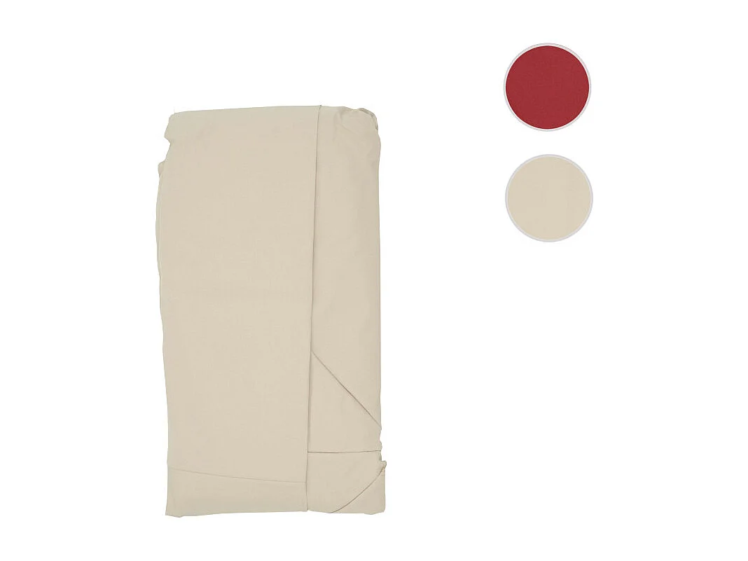 Revêtement de parasol HWC-A96, 8 baleines rondes Ø4m 220g/m² polyester HWC-A96 ~ crème-beige