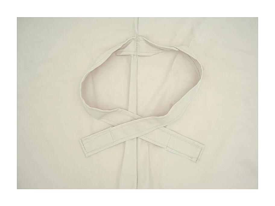 Revêtement de parasol HWC-A96, 8 baleines rondes Ø4m 220g/m² polyester HWC-A96 ~ crème-beige