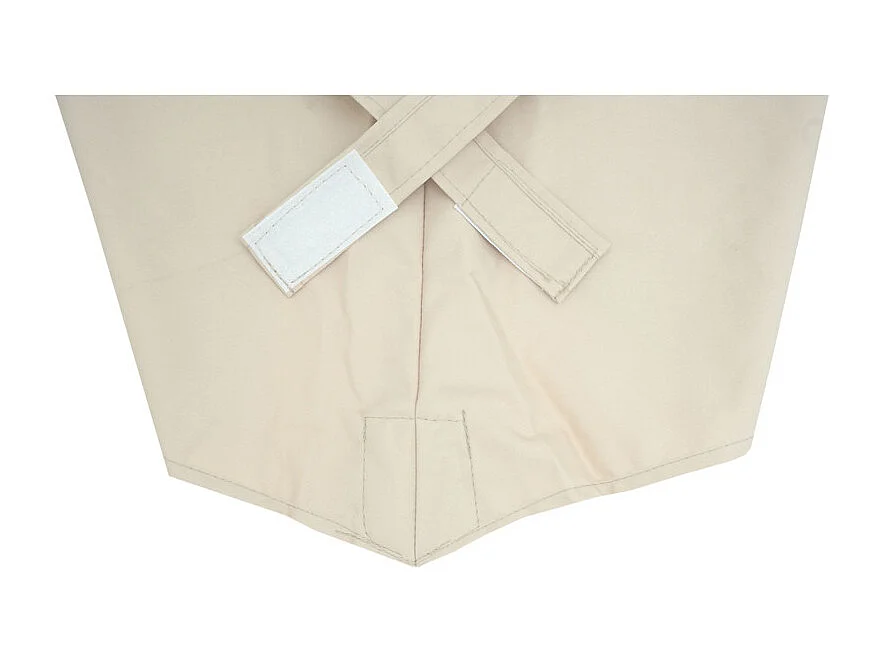 Revêtement de parasol HWC-A96, 8 baleines rondes Ø4m 220g/m² polyester HWC-A96 ~ crème-beige