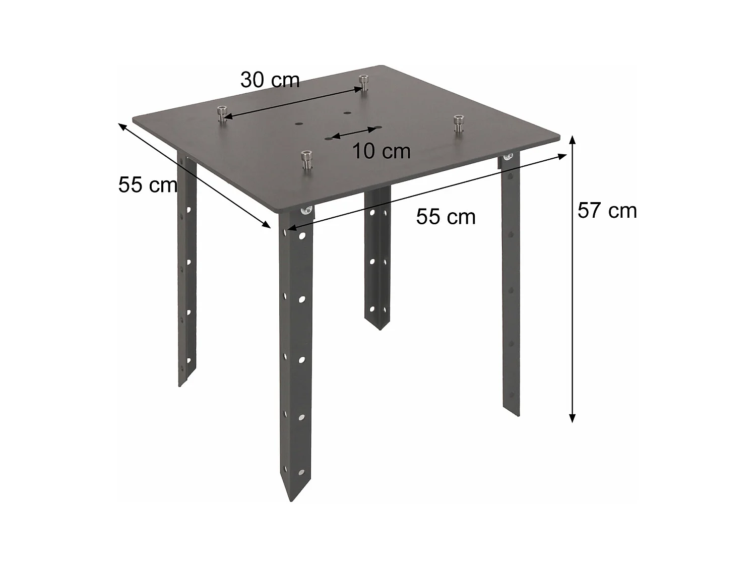 Plaque de base pour parasol XXL HWC-D20, A96 et Meran Pro, métal 24kg