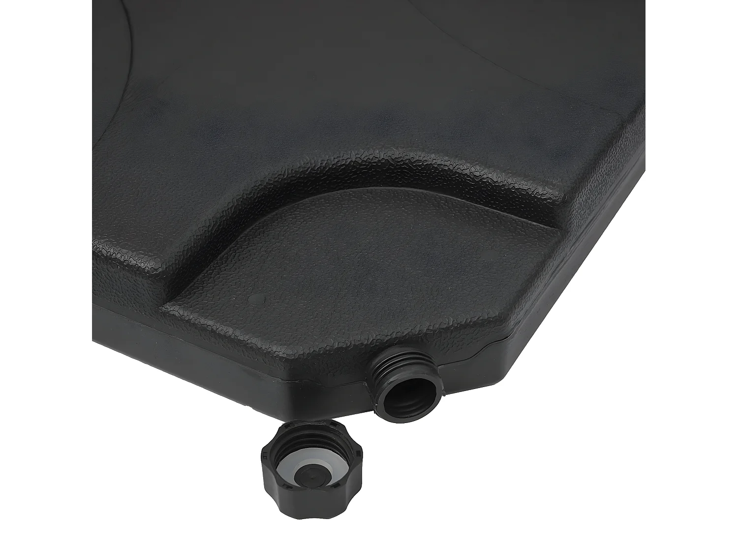 Porte-parasol HWC-F78, support pour parasol déporté/marché, pour croix de pied, à remplir jusqu'à 100kg