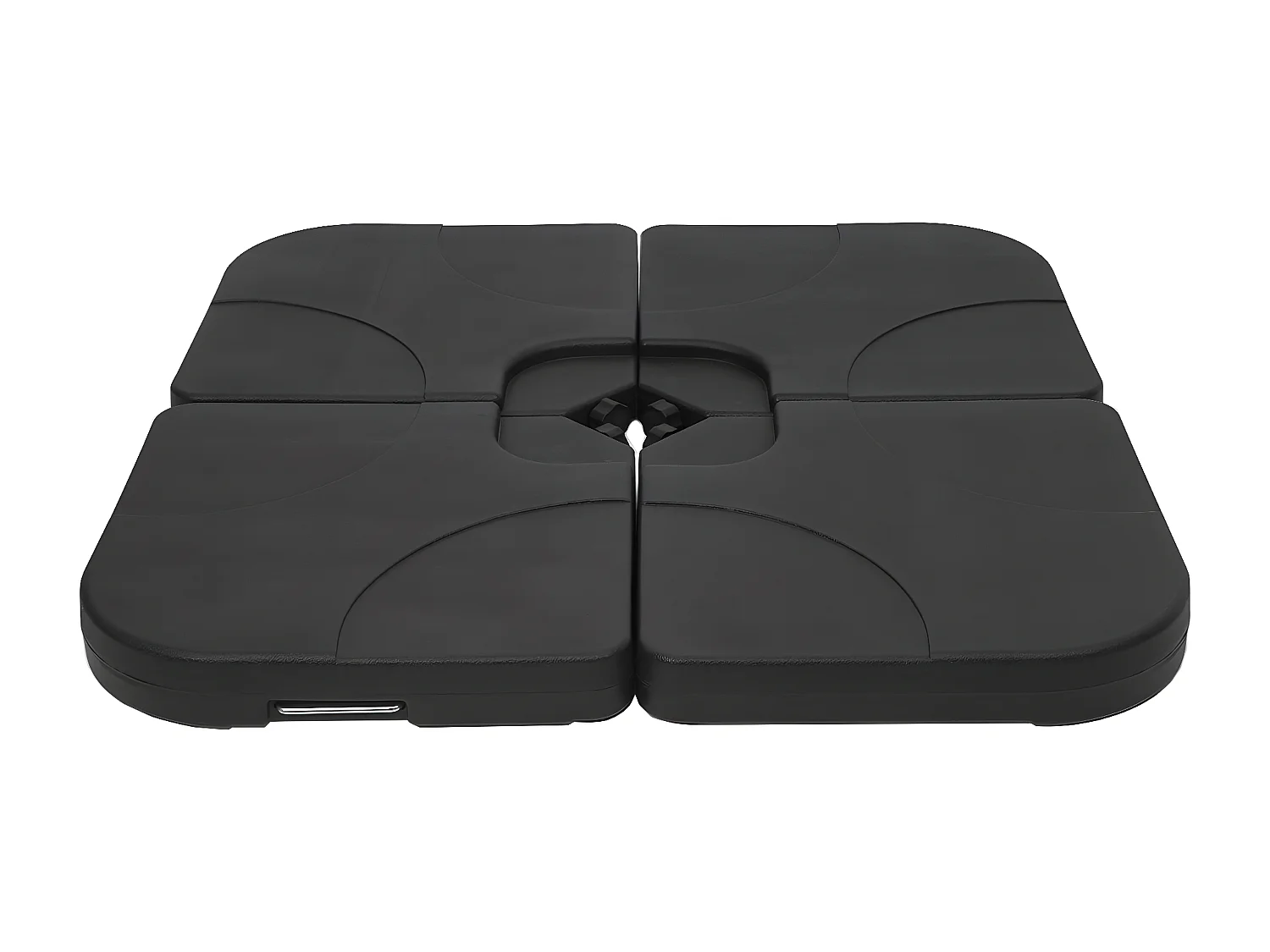 Porte-parasol HWC-F78, support pour parasol déporté/marché, pour croix de pied, à remplir jusqu'à 100kg