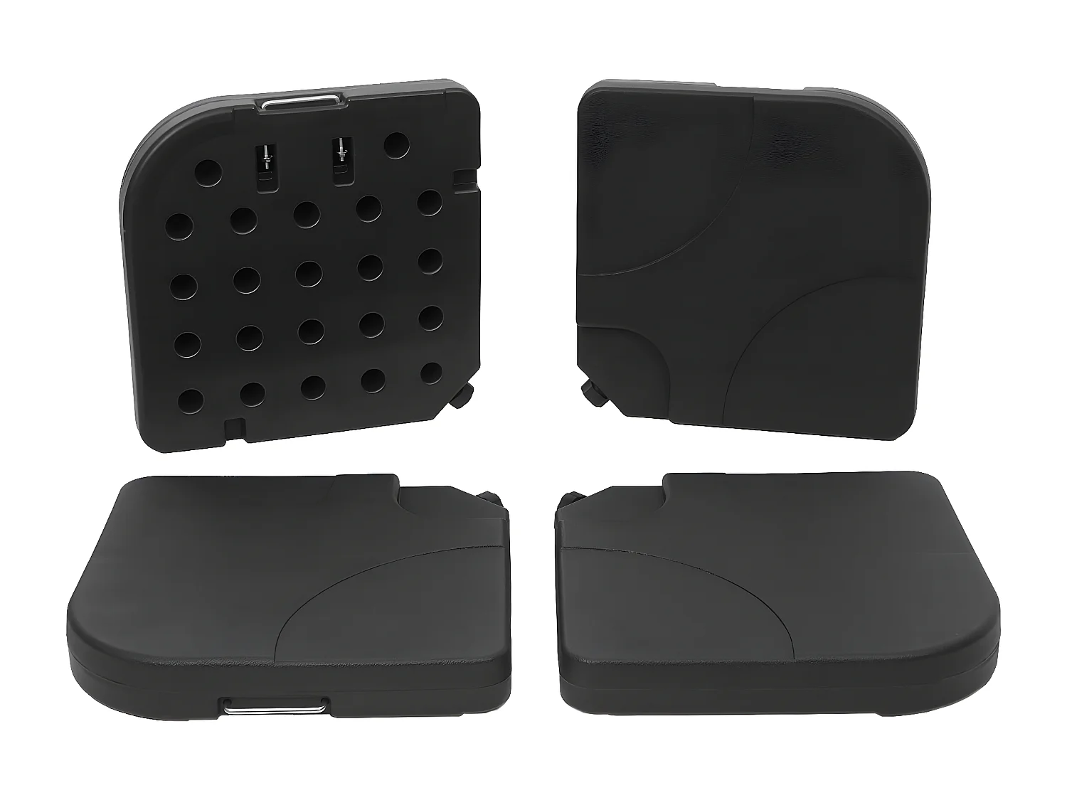 Porte-parasol HWC-F78, support pour parasol déporté/marché, pour croix de pied, à remplir jusqu'à 100kg