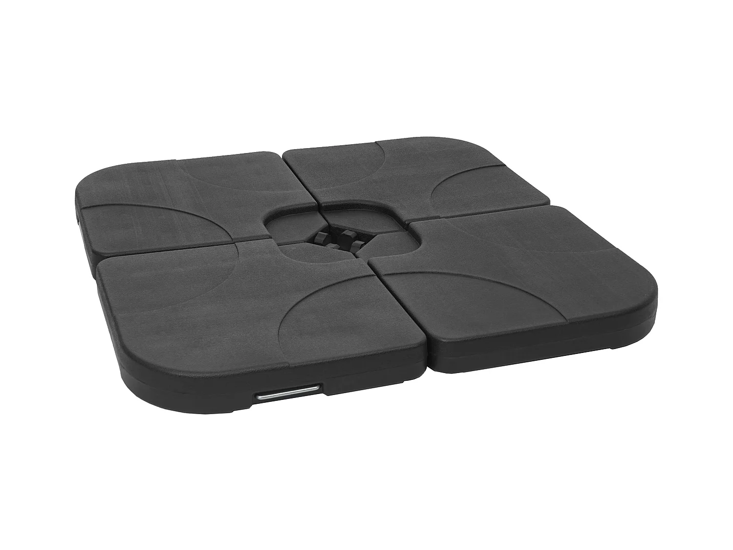 Porte-parasol HWC-F78, support pour parasol déporté/marché, pour croix de pied, à remplir jusqu'à 100kg