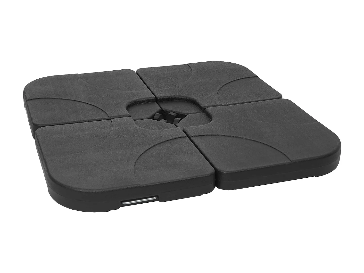 Porte-parasol HWC-F78, support pour parasol déporté/marché, pour croix de pied, à remplir jusqu'à 100kg