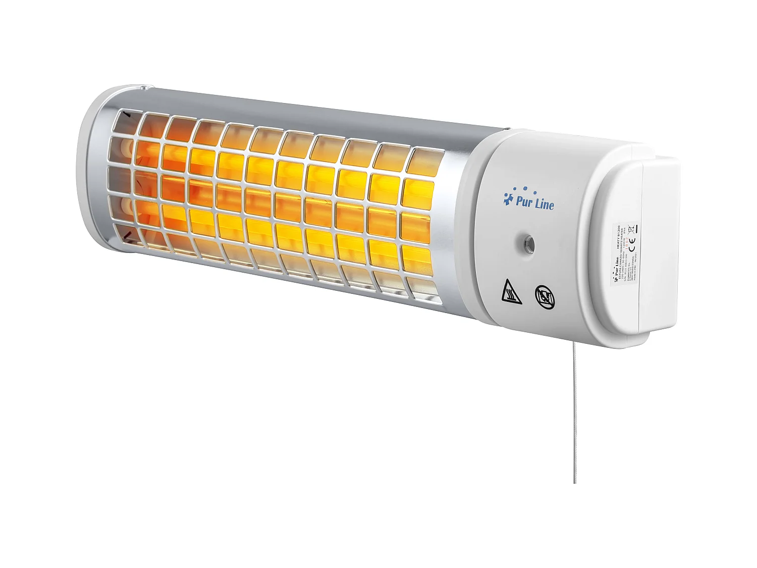 Chauffage halogène 1200W pour salle de bain