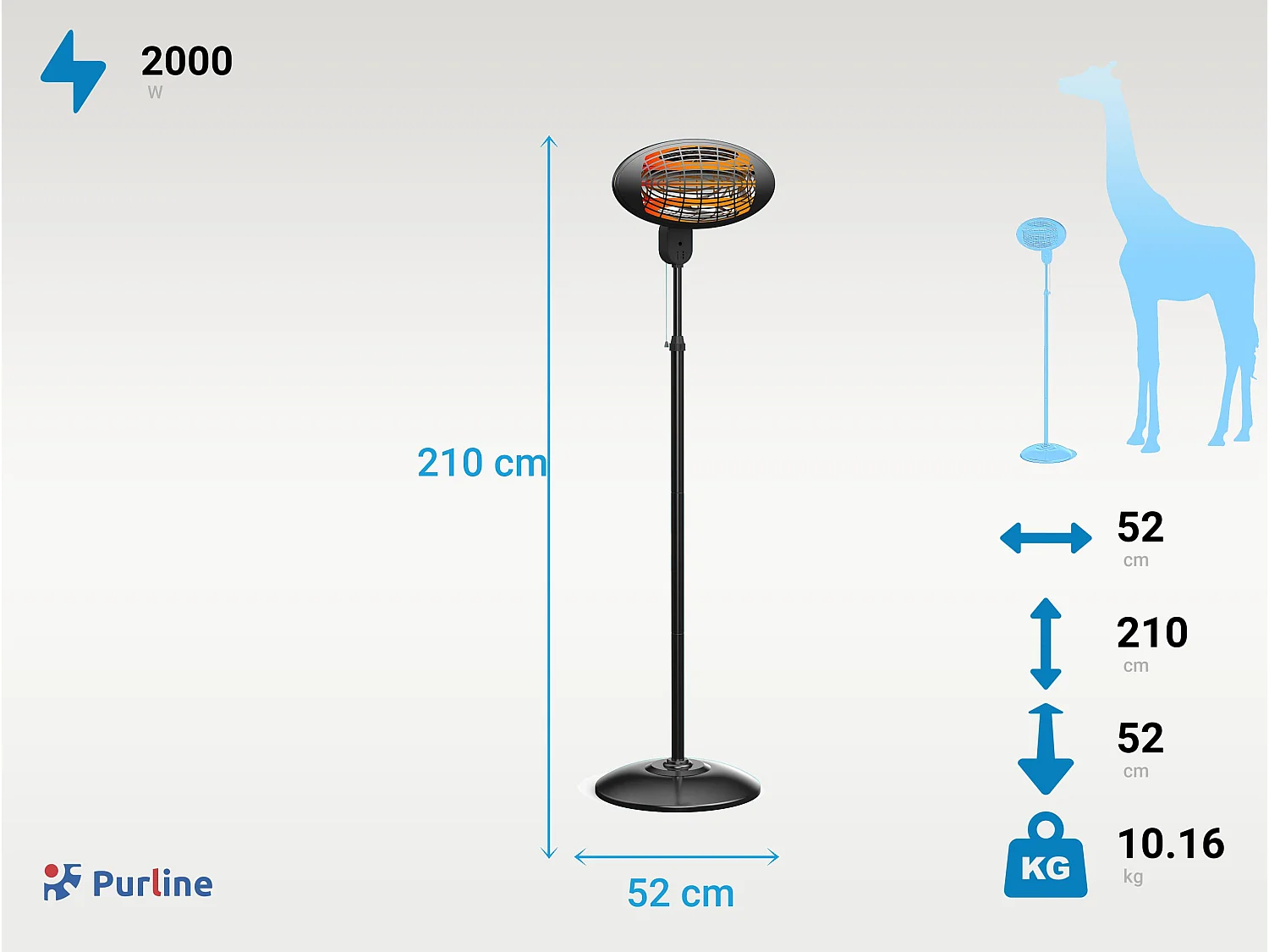 Halogen-Heizung HEATY EX2000