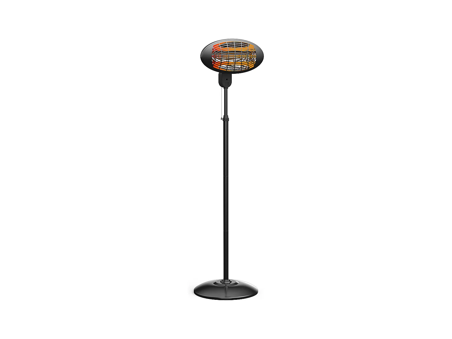 Chauffage halogène 2000W sur pied hauteur réglable, pour intérieure ou extérieure