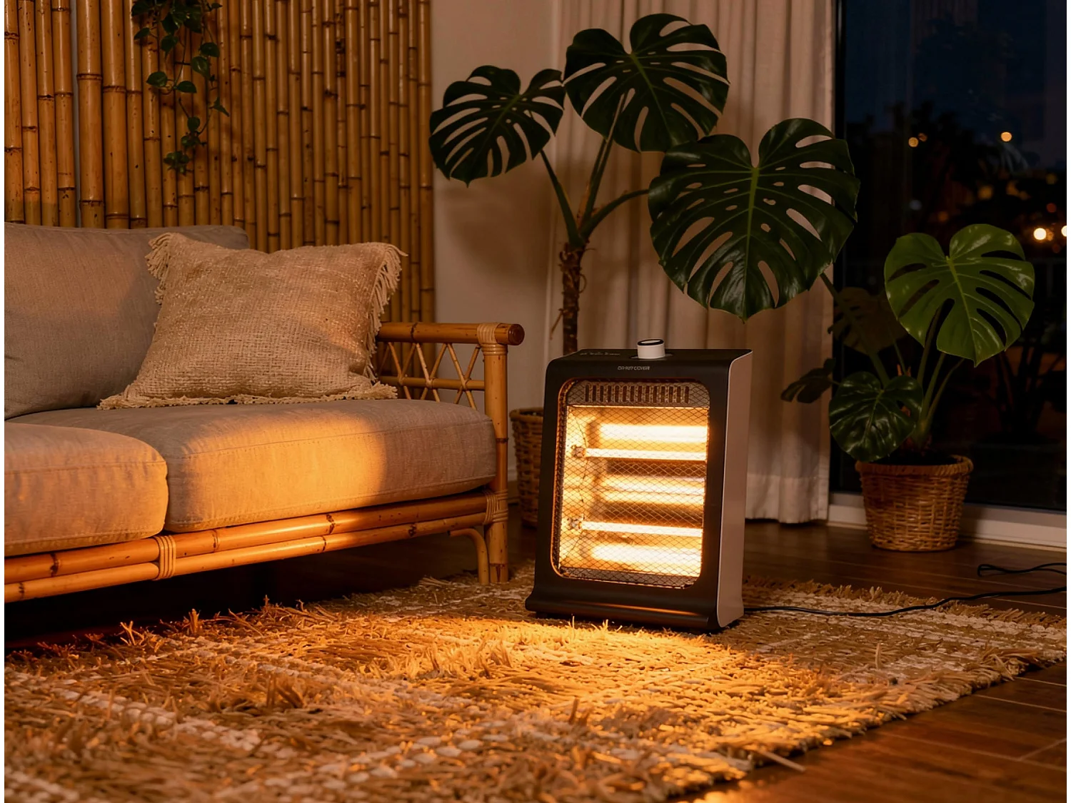 Halogeen verwarming 800W twee vermogens en laag verbruik