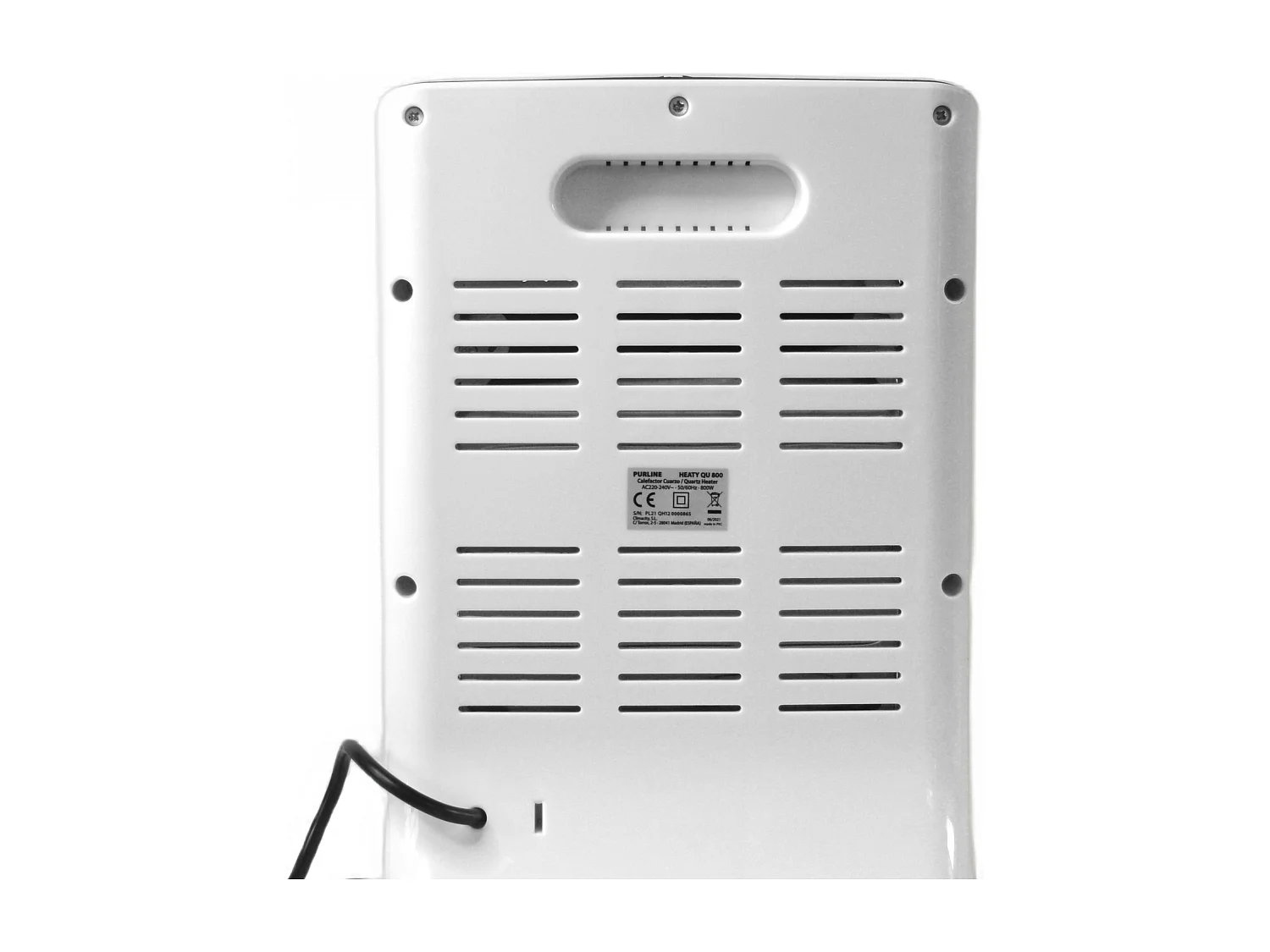 Halogeen verwarming 800W twee vermogens en laag verbruik